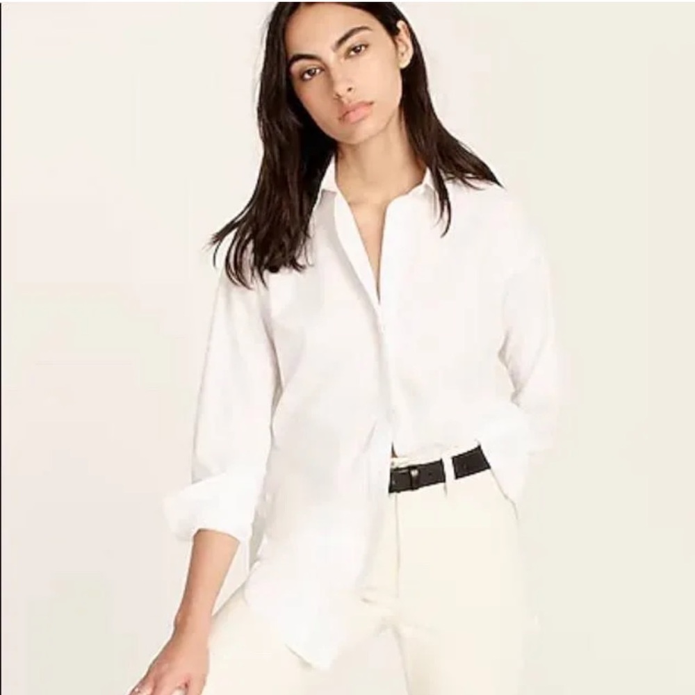 Jcrew White Button Down Shirt